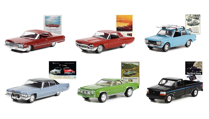Vintage Ad Cars Series 7 - 6 Pieces in a Non-Returnable Factory