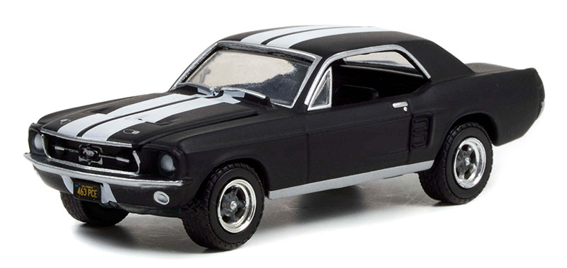 Adonis Creeds 1967 Ford Mustang Coupe in Black with White Stripes