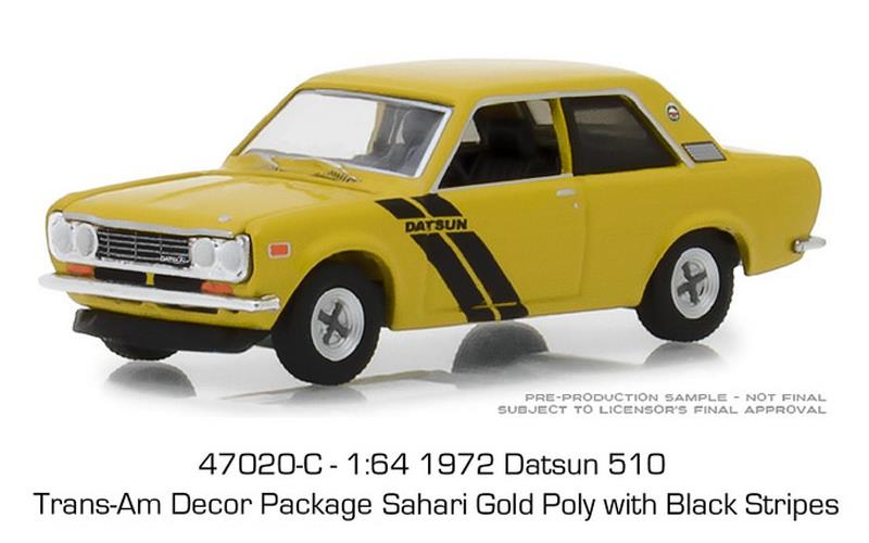 1972 Datsun 510 Trans-Am Decor Package in Safari Gold Poly with