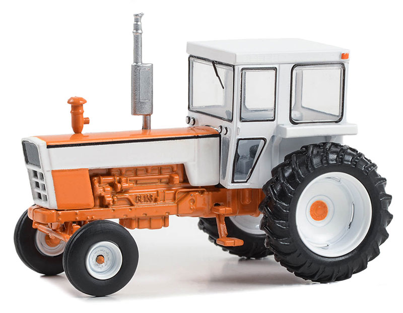 1973 Tractor with Enclosed Cab in Orange and White - 48080-C