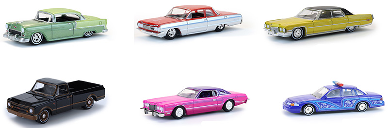 California Lowriders Series 7 - 6-Piece Assortment in a Non