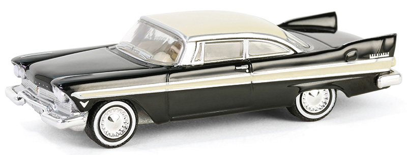 1957 Plymouth Belvedere in Jet Black and Sand Dune White - 68060-A