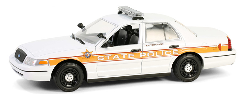 Greenlight Ford usa Crown Victoria Police Interceptor Florida 2010 1:24 Černý Krém