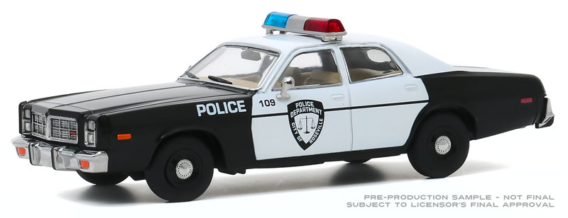 Greenlight 1:43 - 1977 Dodge Monaco Police Roseville - Chase Version - Neuf
