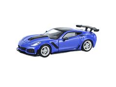 GREENLIGHT #125131-B - 2019 Chevrolet Corvette C7 ZR1 in Laguna Blue with Custom Wheels