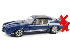 GREENLIGHT #13691-X - 1980 Chevrolet Camaro Z/28 with T-Tops in Dark Blue with Charcoal Tri Color Stripes