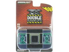 Greenlight Diecast Automotive Double Scissor Lift SPECIAL GREEN MACHINE