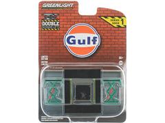 16160-B-SP - Greenlight Diecast Gulf Oil Automotive Double Scissor Lift SPECIAL