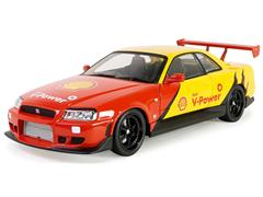 19138 - Greenlight Diecast Shell Oil 1999 Nissan Skyline GT R