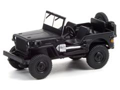 Greenlight Diecast 1942 Willys MB Jeep Black Bandit Series