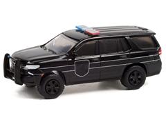 28070-E - Greenlight Diecast 2021 Chevrolet Tahoe Black Bandit Police Black