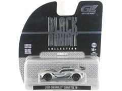 GREENLIGHT #28190-E-SP1 - 2019 Chevrolet Corvette ZR1 with Hard Top in Raw Body Gray and Black
