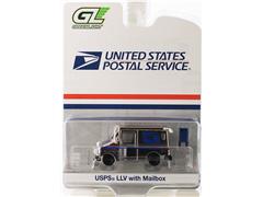 GREENLIGHT #29888-SP3 - USPS - Long-Life Postal Delivery Vehicle LLV in Silver Chrome with Mailbox
