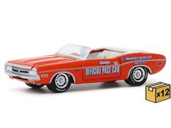 30144-CASE - Greenlight Diecast 1971 Dodge Challenger Convertible 55th Annual Indianapolis