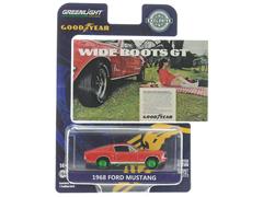 Greenlight Diecast Goodyear Vintage Ad Cars 1968 Ford Mustang