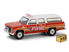 30501-CASE - Greenlight Diecast FDNY Battalion Chief 1991 Chevrolet Suburban