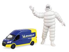GREENLIGHT #30563 - 2019 Ford Transit LWB High Roof with Michelin Tires and 1/18 Scale Michelin Figure