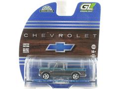 GREENLIGHT #30567-SP1 - 1972 Chevrolet Cheyenne C10 Short Bed Pickup Truck in Grey with Blue Chrome Hood and Bed