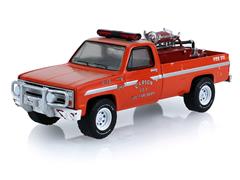 GREENLIGHT #30578 - 1982 Chevrolet C20 Custom Deluxe Brush Truck - Carson Volunteer Fire Department Carson Virginia