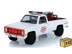 GREENLIGHT #30579-CASE - VTFD - 1983 Chevrolet K20 Custom Deluxe 4X4 Brush Fire Truck - Valley Township Fire Department Heavy Chevy Danville Pennsylvania