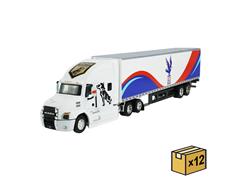 GREENLIGHT #30584-CASE - USPS - 2019 Mack Anthem 18 Wheeler Tractor - Trailer Macks Trucks 125th Anniversary and United States Postal Service 250th