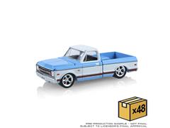 GREENLIGHT #30628-MASTER - 1968 Chevrolet C10 Lowrider in Azure Blue and White