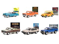 39110-CASE - Greenlight Diecast Vintage Ad Cars Series 8 6 Pieces