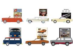 39140-CASE - Greenlight Diecast Vintage Ad Cars Series 10 6 Pieces