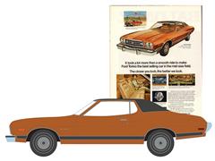 Greenlight Diecast 1973 Ford Gran Torino Vintage Ad Cars