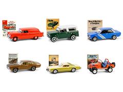 39150-CASE - Greenlight Diecast Vintage Ad Cars Series 11 6 Pieces