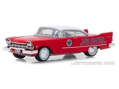 41090-A - Greenlight Diecast Red Crown 1957 Plymouth Savoy Running on