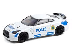 42980-D - Greenlight Diecast Stockholm Sweden Polis 2014 Nissan GT R
