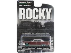 Greenlight Diecast 1973 Cadillac DeVille Sedan Rocky 1976 SPECIAL