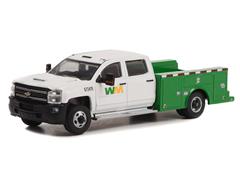 Greenlight Diecast Waste Management 2018 Chevrolet Silverado 3500 Dually