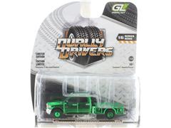 GREENLIGHT #46160-C-SP1 - 2018 Ram 3500 Dually Flatbed Pickup Truck in Green Chrome