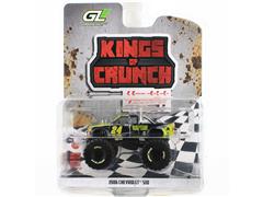 GREENLIGHT #49180-C-SP - #24 Raptor - 1986 Chevrolet S-10 Extended Cab Monster Truck in Light Yellow-Green and Black Chrome