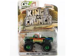 GREENLIGHT #49195-D-SP - Excaliber - 1987 Chevrolet K20 Monster Truck in Green Chrome