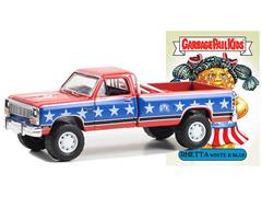 54090-E - Greenlight Diecast Rhetta White Blue 1985 Dodge Ram