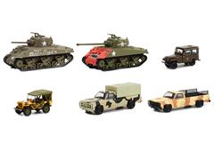 61010-CASE - Greenlight Diecast Battalion 64 Series 1 6 Piece Set