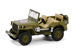 61040-B - Greenlight Diecast 1942 Willys MB Jeep British Army Command