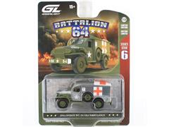 GREENLIGHT #61060-D-SP - 1944 Dodge WC 54 4X4 Ambulance in Raw Body Gray - NEW TOOLING