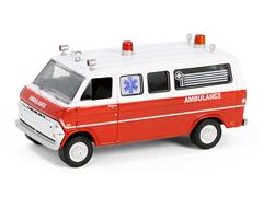 62030-B - Greenlight Diecast 1970 Ford Club Wagon Ambulance 1980