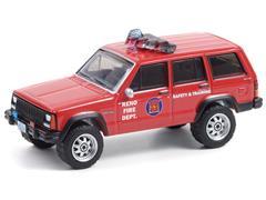 67010-D - Greenlight Diecast Reno Nevada Fire Department 1990 Jeep Cherokee