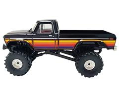 GREENLIGHT #86656 - 1977 Ford F-250 Free Wheeling Stripes Edition in Raven Black