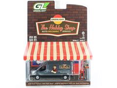 GREENLIGHT #97170-E-SP1 - 2019 Ford Transit LWB High Roof Van in Raw Body Gray with Mobile Mechanic Car Jack and Battery