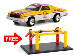 SHELL-COMBO1 - Greenlight Diecast Shell Oil 100th Anniversary 1975 Chevrolet Chevelle