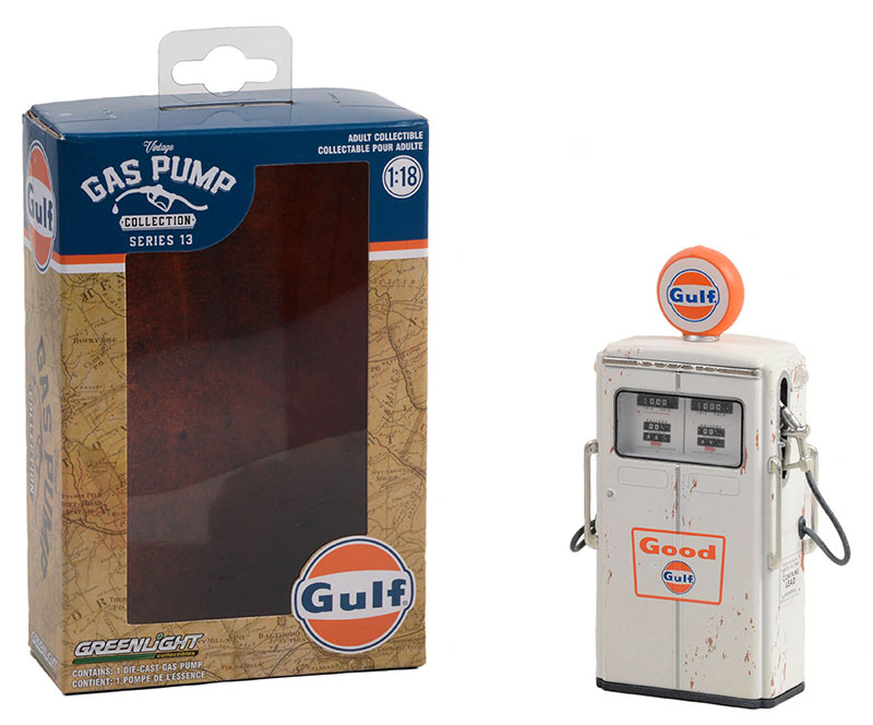 Gulf Oil - 1954 Tokheim 350 Twin Gas Pump Good Gulf Weathered