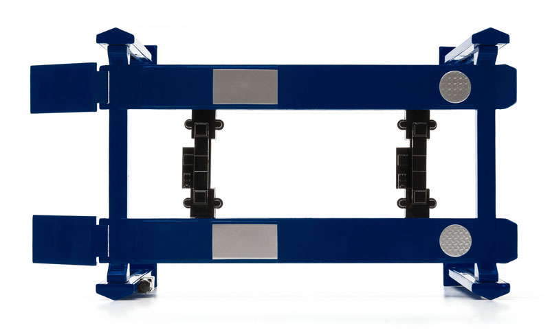 Manual Four-Post Lift in Blue - 12884