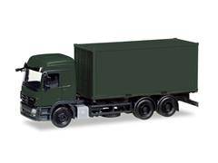 013383 - Herpa Model German Army Mercedes Benz Actros L Container