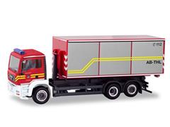 094689 - Herpa Model Fire Department MAN TGA Roll Off Dump